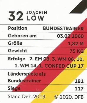 2020 REWE DFB Fussballstars #32 Joachim Low Back