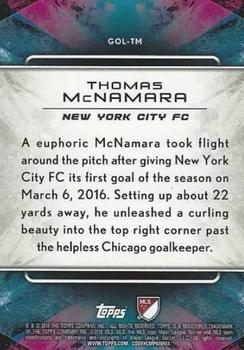 2016 Topps Apex MLS - Golazo! Blue #GOL-TM Thomas McNamara Back