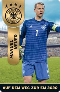 2020 Ferrero EM 2020 DFB Team #A1 Manuel Neuer Front
