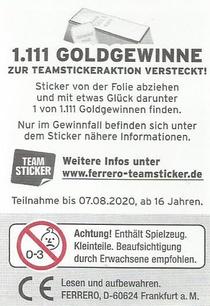 2020 Ferrero EM 2020 DFB Team #A20 Timo Werner Back