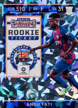 2019-20 Panini Chronicles - Contenders Rookie Ticket Cracked Ice #RT-4 Ansu Fati Front