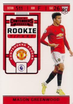 2019-20 Panini Chronicles - Contenders Rookie Ticket Red #RT-23 Mason Greenwood Front