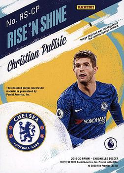 2019-20 Panini Chronicles - Rise and Shine Platinum #RS-CP Christian Pulisic Back