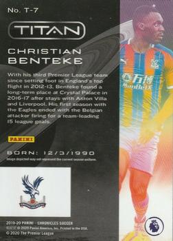 2019-20 Panini Chronicles - Titan #T-7 Christian Benteke Back