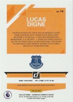 2019-20 Panini Chronicles - Donruss Press Proof Red Laser #74 Lucas Digne Back