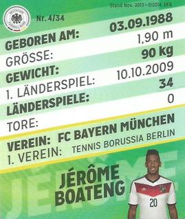 2014 REWE DFB 2014 Team #4 Jerome Boateng Back