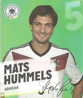 2014 REWE DFB 2014 Team #5 Mats Hummels Front