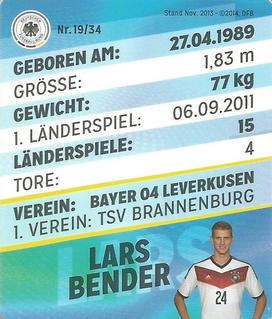2014 REWE DFB 2014 Team #19 Lars Bender Back