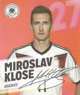 2014 REWE DFB 2014 Team #27 Miroslav Klose Front
