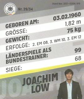 2014 REWE DFB 2014 Team #29 Joachim Low Back