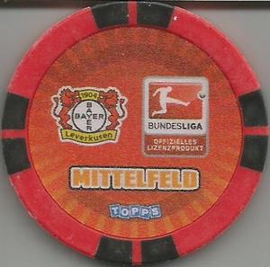 2010-11 Topps Bundesliga Chipz #115 Arturo Vidal Back