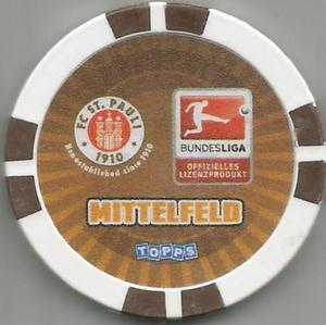 2010-11 Topps Bundesliga Chipz #178 Fin Bartels Back
