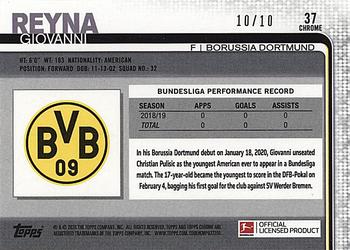 2019-20 Topps Chrome Bundesliga - Red #37 Giovanni Reyna Back