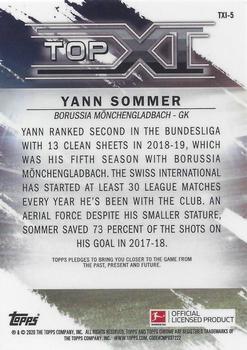 2019-20 Topps Chrome Bundesliga - Top XI #TXI-5 Yann Sommer Back