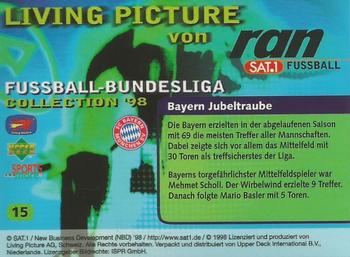 1998 Upper Deck 3D Living Pictures Fussball Bundesliga #15 Bayern Munchen Back