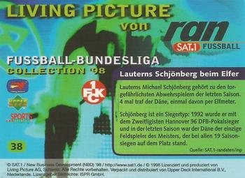 1998 Upper Deck 3D Living Pictures Fussball Bundesliga #38 Michael Schjonberg Back