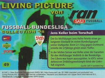 1998 Upper Deck 3D Living Pictures Fussball Bundesliga #49 Jens Keller Back