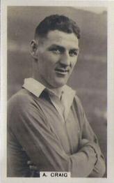 1936 Scerri's Cigarettes International Footballers #5. Allan Craig Front