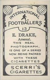 1936 Scerri's Cigarettes International Footballers #13. Ted Drake Back