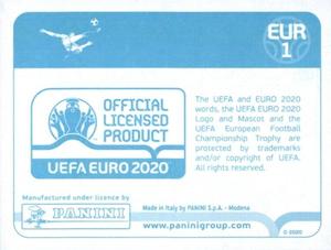 2020 Panini UEFA Euro 2020 International Stickers Preview #EUR1 Trophy Back