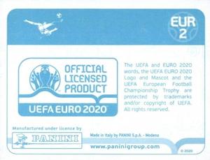 2020 Panini UEFA Euro 2020 International Stickers Preview #EUR2 Trophy Back