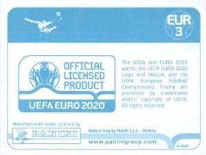 2020 Panini UEFA Euro 2020 International Stickers Preview #EUR3 Official Logo Back