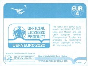 2020 Panini UEFA Euro 2020 International Stickers Preview #EUR4 Official Logo Back