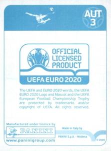2020 Panini UEFA Euro 2020 International Stickers Preview #AUT3 Austria Back
