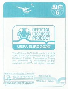 2020 Panini UEFA Euro 2020 International Stickers Preview #AUT6 Julian Baumgartlinger Back