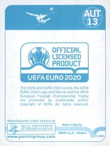2020 Panini UEFA Euro 2020 International Stickers Preview #AUT13 Stefan Lainer Back
