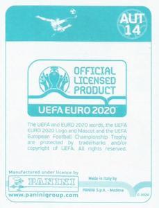 2020 Panini UEFA Euro 2020 International Stickers Preview #AUT14 Andreas Ulmer Back