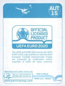 2020 Panini UEFA Euro 2020 International Stickers Preview #AUT15 Stefan Posch Back