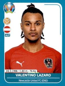 2020 Panini UEFA Euro 2020 International Stickers Preview #AUT20 Valentino Lazaro Front