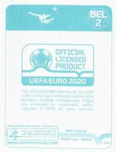 2020 Panini UEFA Euro 2020 International Stickers Preview #BEL2 Belgium Back