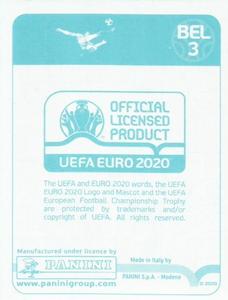 2020 Panini UEFA Euro 2020 International Stickers Preview #BEL3 Belgium Back