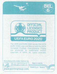 2020 Panini UEFA Euro 2020 International Stickers Preview #BEL6 Eden Hazard Back