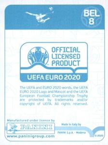 2020 Panini UEFA Euro 2020 International Stickers Preview #BEL8 Simon Mignolet Back