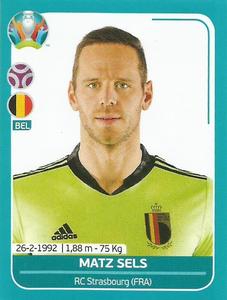 2020 Panini UEFA Euro 2020 International Stickers Preview #BEL9 Matz Sels Front