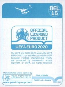 2020 Panini UEFA Euro 2020 International Stickers Preview #BEL15 Jan Vertonghen Back