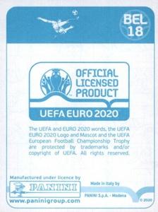 2020 Panini UEFA Euro 2020 International Stickers Preview #BEL18 Nacer Chadli Back