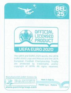 2020 Panini UEFA Euro 2020 International Stickers Preview #BEL25 Michy Batshuayi Back