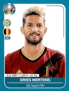 2020 Panini UEFA Euro 2020 International Stickers Preview #BEL28 Dries Mertens Front