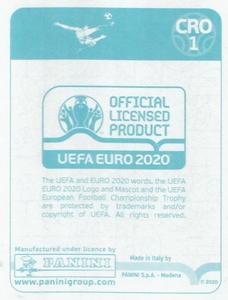 2020 Panini UEFA Euro 2020 International Stickers Preview #CRO1 Croatia Back