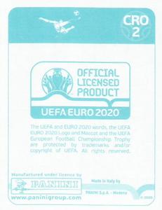2020 Panini UEFA Euro 2020 International Stickers Preview #CRO2 Croatia Back