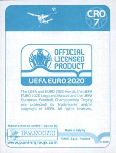 2020 Panini UEFA Euro 2020 International Stickers Preview #CRO7 Dominik Livakovic Back