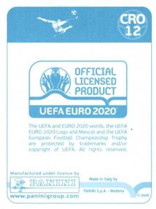 2020 Panini UEFA Euro 2020 International Stickers Preview #CRO12 Dejan Lovren Back