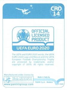 2020 Panini UEFA Euro 2020 International Stickers Preview #CRO14 Borna Barišić Back