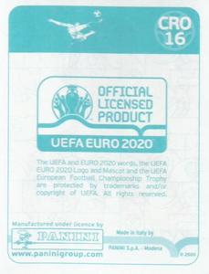 2020 Panini UEFA Euro 2020 International Stickers Preview #CRO16 Dario Melnjak Back