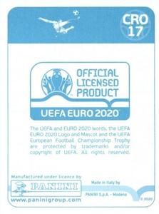 2020 Panini UEFA Euro 2020 International Stickers Preview #CRO17 Milan Badelj Back