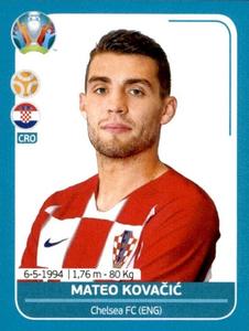 2020 Panini UEFA Euro 2020 International Stickers Preview #CRO19 Mateo Kovacic Front